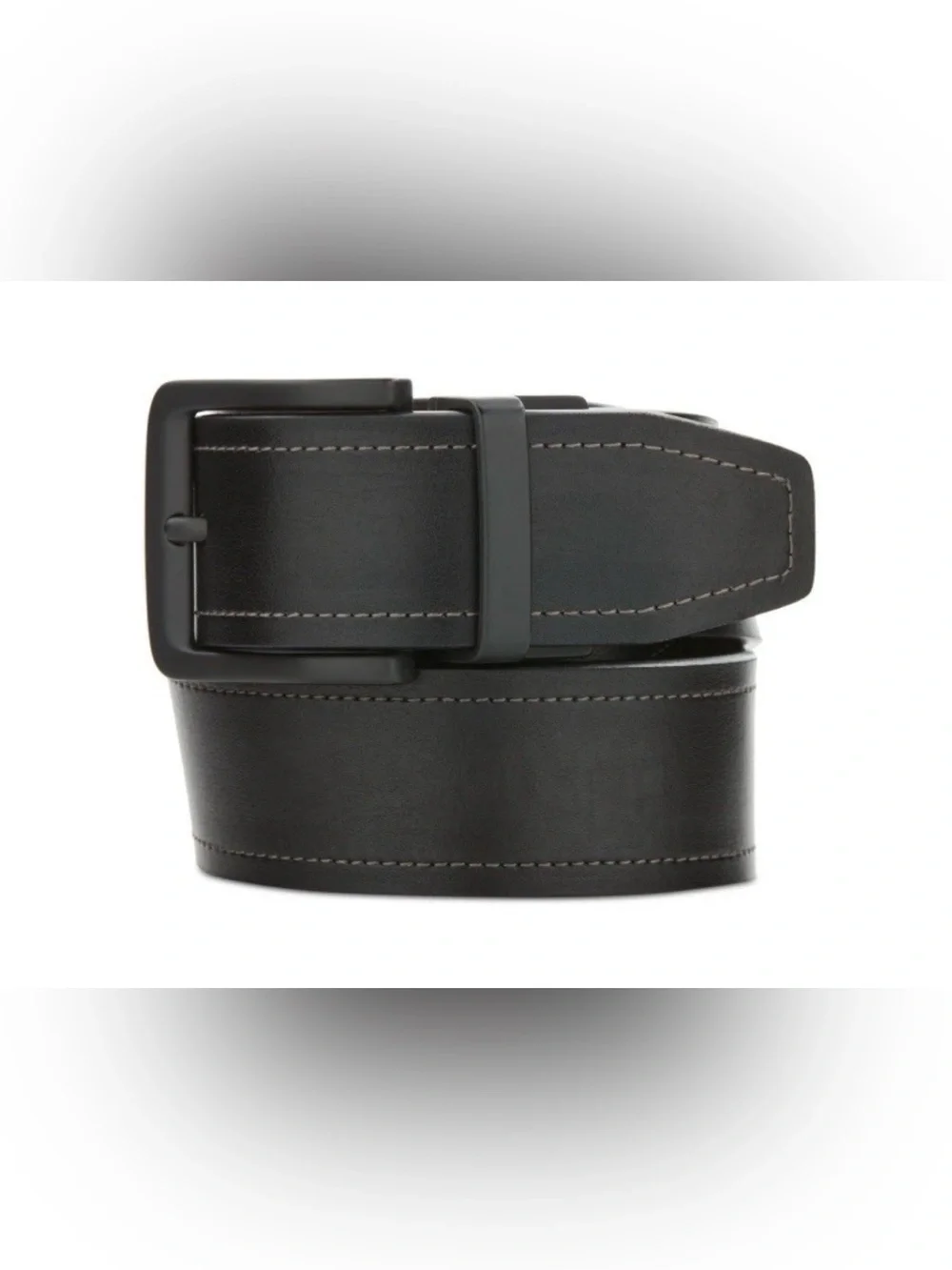 Original Penguin Men's Contrast Stitch Reversible Belt Black Size 38 MSRP $59.50